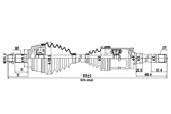Arbre de transmission DYNAMATRIX DDS205018