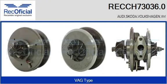 Groupe carter, turbocompresseur RECOFICIAL RECCH73036.0