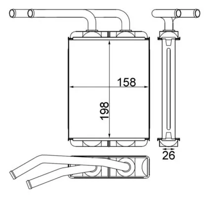 Système de chauffage MAHLE AH 157 000S
