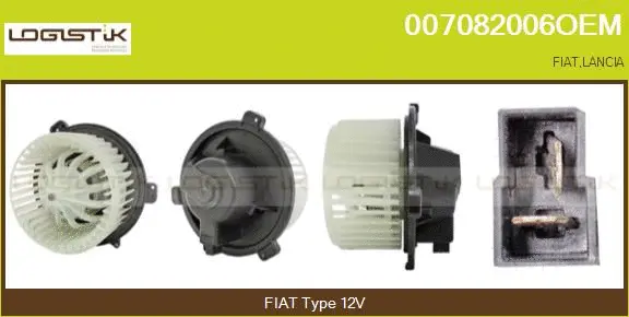 Pulseur d'air habitacle LGK 007082006OEM