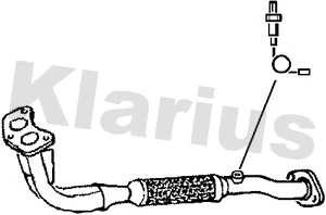 Tuyau d'échappement KLARIUS 301346