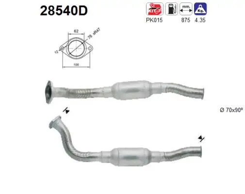 Catalyseur AS 28540D