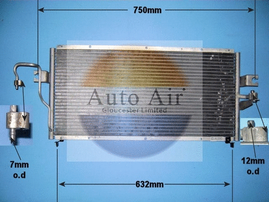 Condenseur, climatisation AUTO AIR GLOUCESTER 16-1231