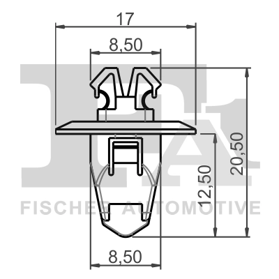 Clip, enjoliveur FA1 77-40049.25