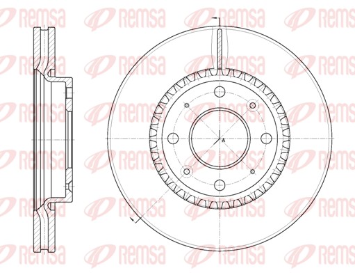 Disque de frein REMSA 6889.10
