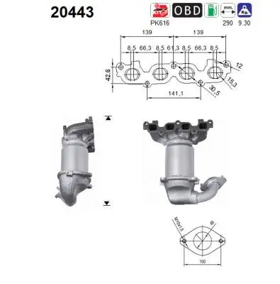 Catalyseur AS 20443
