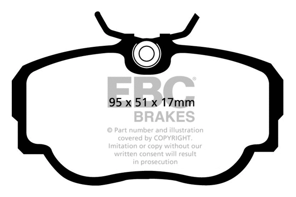 Kit de plaquettes de frein, frein à disque EBC Brakes DP5779NDX