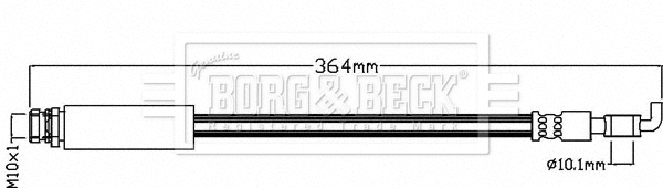 Flexible de frein BORG & BECK BBH8474
