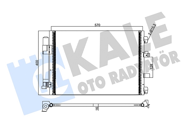 Condenseur, climatisation KALE OTO RADYATÖR 358250