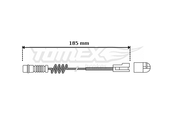 Contact d'avertissement, usure des plaquettes de frein TOMEX Brakes TX 30-54