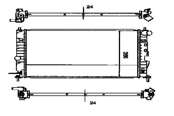 Radiateur, refroidissement du moteur ORDONEZ 2060183