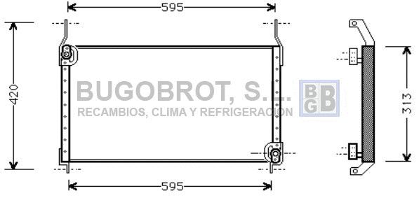 Condenseur, climatisation BUGOBROT 62-FT5204