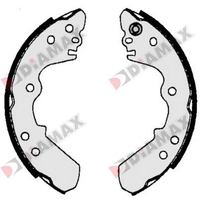 Jeu de mâchoires de frein DIAMAX N01044