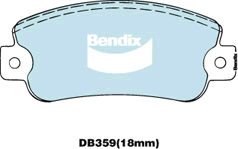 Kit de plaquettes de frein, frein à disque BENDIX-SEA DB359 GCT
