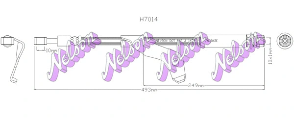 Flexible de frein KAWE H7014