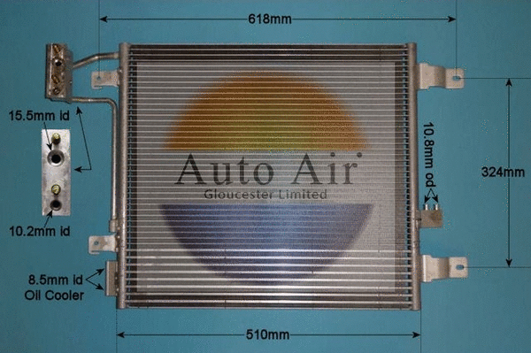 Condenseur, climatisation AUTO AIR GLOUCESTER 16-1405