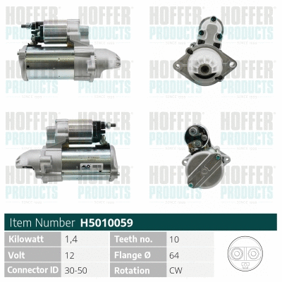 Démarreur HOFFER H5010059