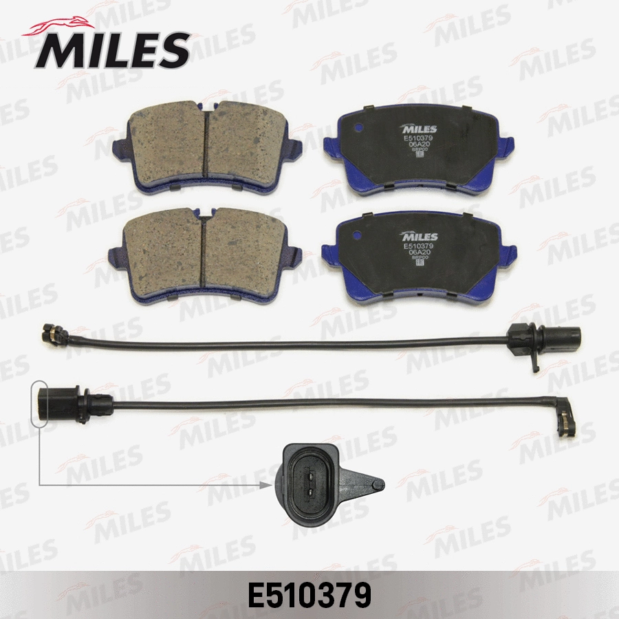 Kit de plaquettes de frein, frein à disque MILES E510379