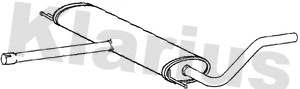 Silencieux central KLARIUS 250501