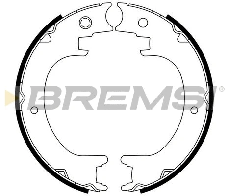 Jeu de mâchoires de frein, frein de stationnement BREMSI GF0894