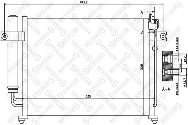 Condenseur, climatisation STELLOX 10-45358-SX