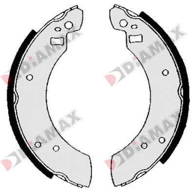 Jeu de mâchoires de frein DIAMAX N01178