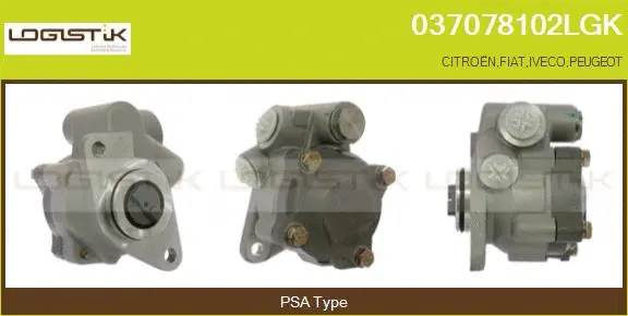 Pompe hydraulique, direction LGK 037078102LGK