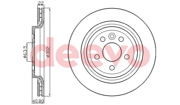 Disque de frein DEEVO BD24100