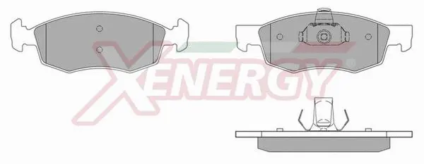Kit de plaquettes de frein, frein à disque AP XENERGY X40752