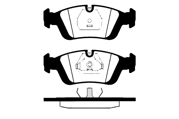 Kit de plaquettes de frein, frein à disque Technika 01580