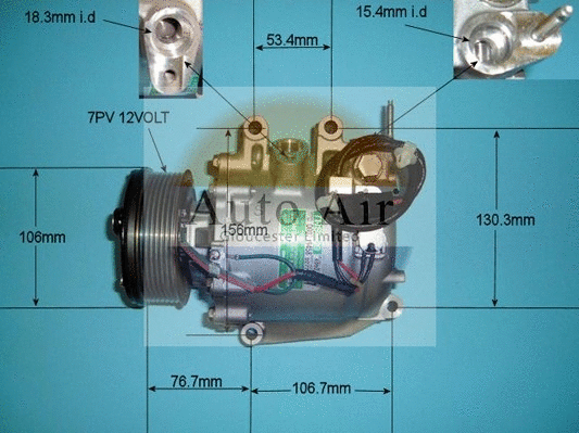 Compresseur, climatisation AUTO AIR GLOUCESTER 14-4992