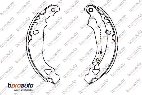 Jeu de mâchoires de frein BPROAUTO 1BP31176AA