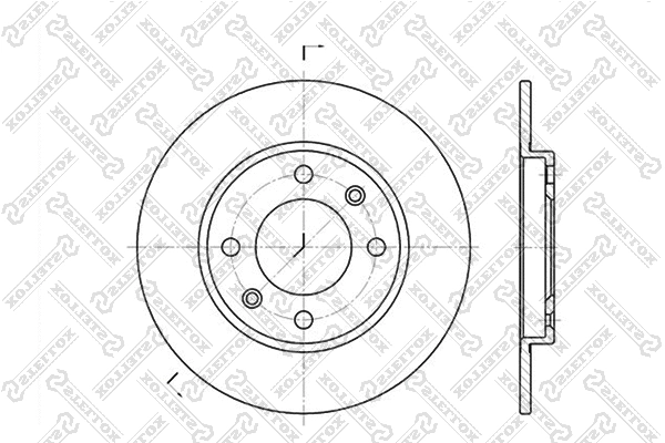 Disque de frein STELLOX 6020-9947-SX