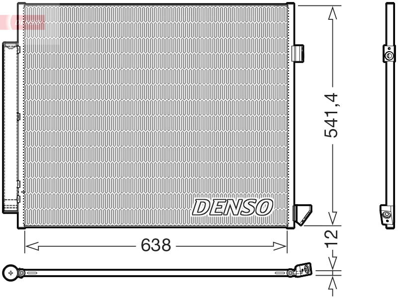 Condenseur, climatisation DENSO DCN17066