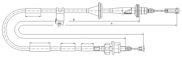 Tirette à câble, commande d'embrayage SONOVA CF01708