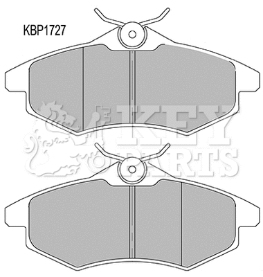 Kit de plaquettes de frein, frein à disque KEY PARTS KBP1727