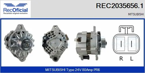 Alternateur RECOFICIAL REC2035656.1