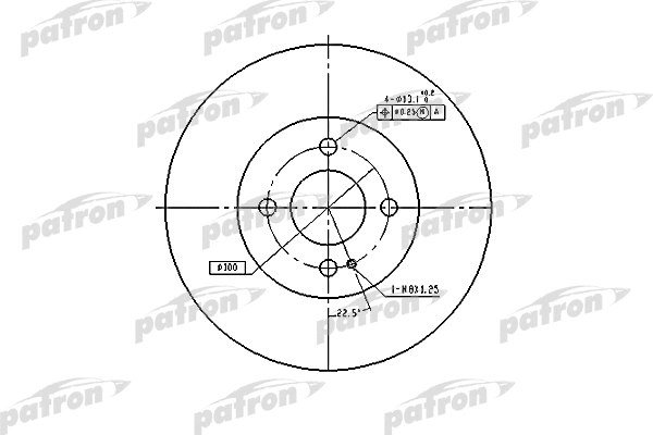 Disque de frein PATRON PBD3089
