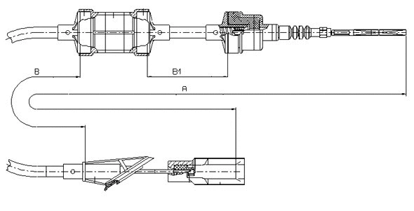 Tirette à câble, commande d'embrayage SONOVA CF01768