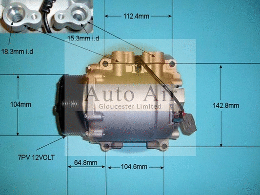 Compresseur, climatisation AUTO AIR GLOUCESTER 14-9724P