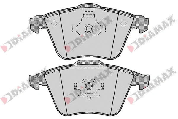Kit de plaquettes de frein, frein à disque DIAMAX N09397