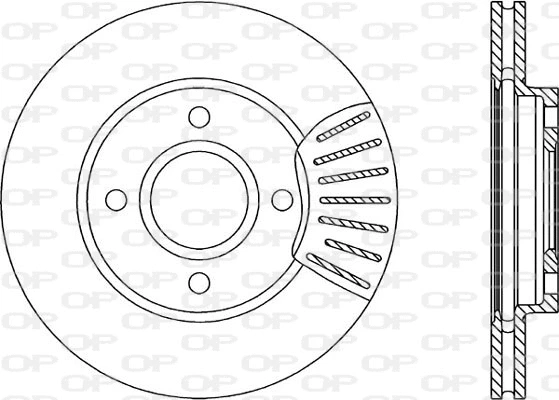 Disque de frein OPEN PARTS BDR1739.20