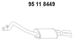 Silencieux arrière EBERSPÄCHER 95 11 8449