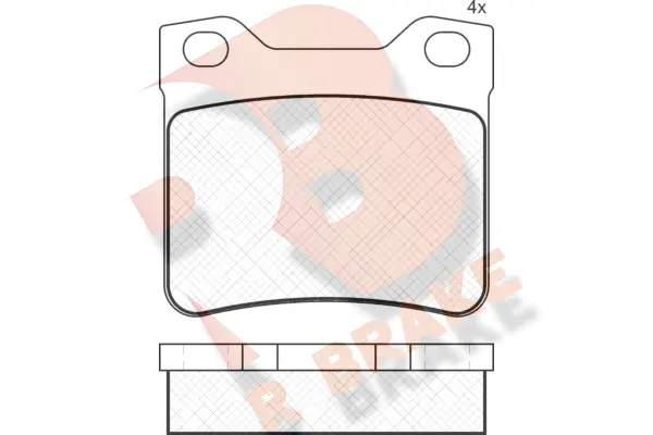 Kit de plaquettes de frein, frein à disque R BRAKE RB1109