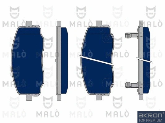 Kit de plaquettes de frein, frein à disque AKRON-MALÒ 1050188