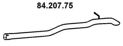 Tuyau d'échappement EBERSPÄCHER 84.207.75