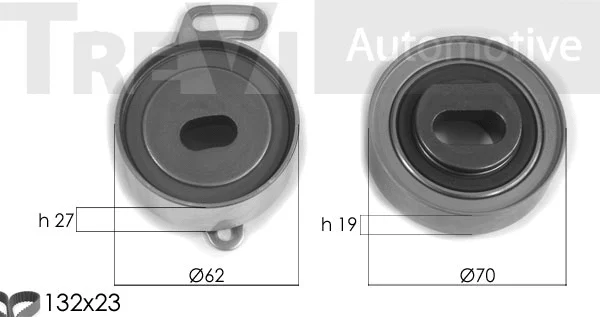Kit de courroie crantée TREVI AUTOMOTIVE KD1344