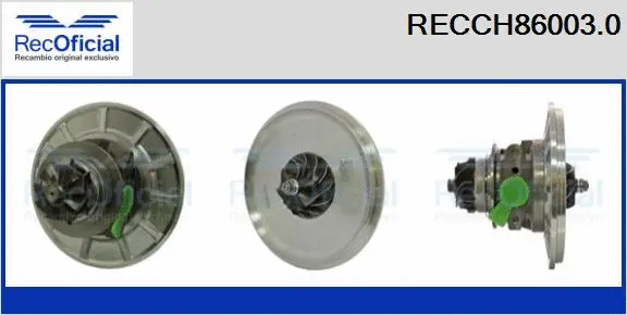 Groupe carter, turbocompresseur RECOFICIAL RECCH86003.0