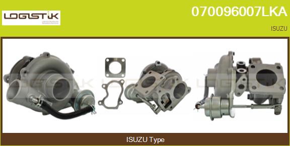 Turbocompresseur, suralimentation LGK 070096007LKA