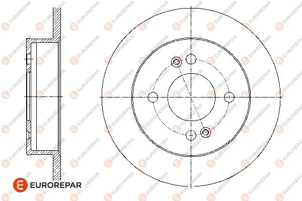 Disque de frein EUROREPAR 1676010780